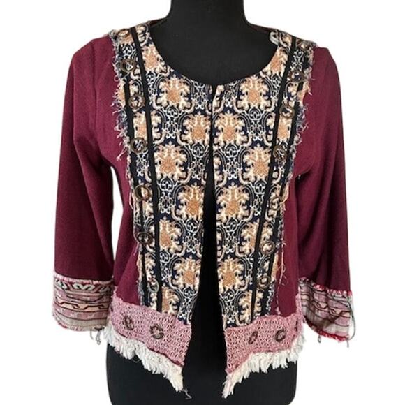 Gimmicks by BKE Boho Embroidered Jacket - Size S - Picture 1 of 4